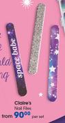 Claire's Nail Files-Per Set