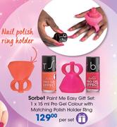 Sorbet Pro Gel Colour With Matching Polish Holder Ring 1X15ml-Per Set