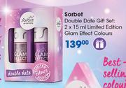 Sorbet Double Date Gift Set(Limited Edition Glam Effect Colours 2X15ml)