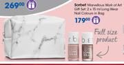 Sorbet Marvellous Work Of Art Gift Set(Long Wear Nail Colours In Bag 2X15ml)