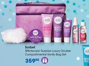 Sorbet SPA Tacular Surprise Luxury Double Compartmental Vanity Bag Set