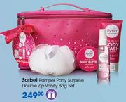 Sorbet Pamper Party Surprise Double Zip Vanity Bag Set