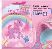 Oh So Heavenly Prancing & Dancing Backpack