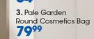 Clicks Pale Garden Round Cosmetics Bag
