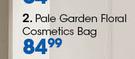 Clicks Pale Garden Floral Cosmetics Bag