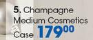 Clicks Champagne Medium Cosmetics Case