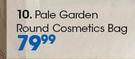 Clicks Pale Garden Round Cosmetics Bag