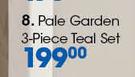 Clicks Pale Garden Teal Set 3 Piece 
