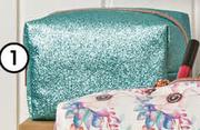 Clicks Pale Garden Teal Cosmetics Purse
