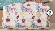 Clicks Pale Garden Floral Cosmetics Bag