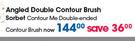Sorbet Angled Double Contour Brush Contour Me Double Ended Contour Brush