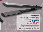 remington s5525 pro straight extra wide plates advanced ceramic hair straightener