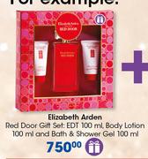 Elizabeth Arden Red Door Gift Set EDT 100ml, Body Lotion 100ml And Bath & Shower Gel 100ml-For All