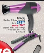 Safeway Hairdryer & Straightener Set