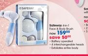 Safeway 4 In 1 Face & Body Brush