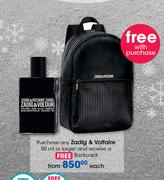 Zadig & Voltaire-50ml Or Larger & Free Zadig & Voltaire Backpack