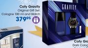 Coty Gravity Original Gift Set: Cologne-100ml & Watch