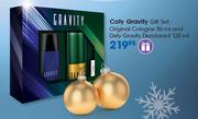 Coty Gravity Gift Set: Original Cologne-50ml & Defy Gravity Deodorant-120ml