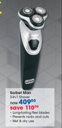 Sorbet Man 3 In 1 Shaver