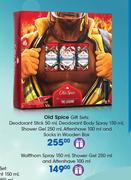 Old Spice Gift Sets Wolfthom Spray 150ml, Shower Gel 250ml And Aftershave 100ml