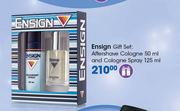 Ensign Gift Set Includes Aftershave Colonge 50ml And Colonge Spray 125ml