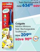 Colgate Motion Minons Kid's Rechargeable Toothbrush
