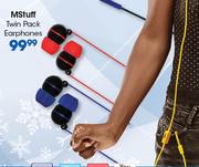 MStuff Twin Pack Earphones
