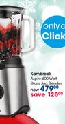 Kambrook Aspire 600 Watt Glass Jug Blender