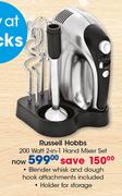 Russell Hobbs 200 Watt 2 In 1 Hand Mixer Set