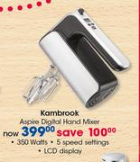Kambrook 350 Watts Aspire Digital Hand Mixer
