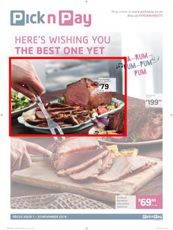 Pick n Pay Eastern Cape : Here's Wishing You The Best One Yet (07 Nov - 20 Nov 2016), page 1