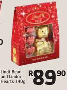 Lindt Bear And Lindor Hearts-140g