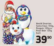 Nestle Smarties Santa Claus 100g, Penguin 100g Or Polar Bear 120g-Each