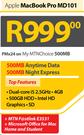 Apple MacBook Pro MD101-On My MTNChoice 500MB