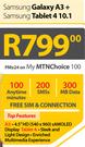 Samsung Galaxy A3+ Samsung Tablet 4 10.1-On My MTNChoice 100