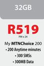 Apple iPhone 5c 32GB-On My MTNChoice 200