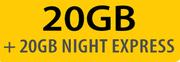 ShareLink B593S-On 20GB Night Express