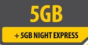 Samsung Galaxy Note 10.1-On 5GB Night Express