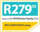 BlackBerry Leap-On My MTNChoice TopUp R200
