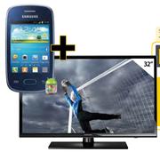 Samsung Galaxy Pocket Neo + Samsung 32" LED TV-On My MTNChoice 50