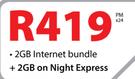iPad Mini With Retina, Wi-Fi And 3G 32GB-On 2GB Internet Bundle