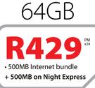 iPad Air With WiFi And 3G 64GB-On 500MB Internet Bundle