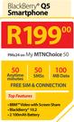 Blackberry Q5 Smartphone-On MTN Choice 50
