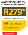 Samsung Galaxy Tab 3 10.1-On MTN 1GB Internet Package