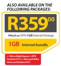 Acer E1-570+MTN Fastlink E3131-On MTN 1GB Internet Package