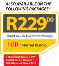 HP 255+MTN Fastlink E3131-On MTN 1GB Internet Package