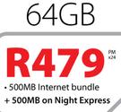 Apple iPad Air With WiFi And 3G 64GB-On 500MB Internet Package