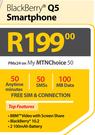 Black Berry Q5 Smartphone-On My MTN Choice 50
