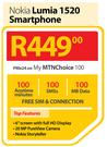Nokia Lumia 1520 Smartphone-On My MTN Choice 100