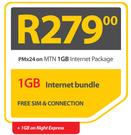 Samsung Galaxy Tab 3 10.1-On MTN 1GB Internet Package